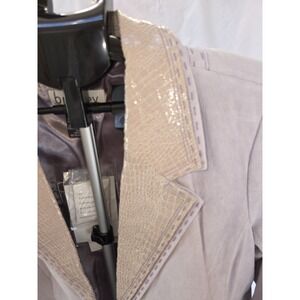 Bradley By Bradley Bayou Leather Suede Jacket. NWT With Patent Croc Trim....‎